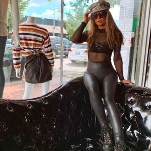 Spanx Faux Leather Leggings